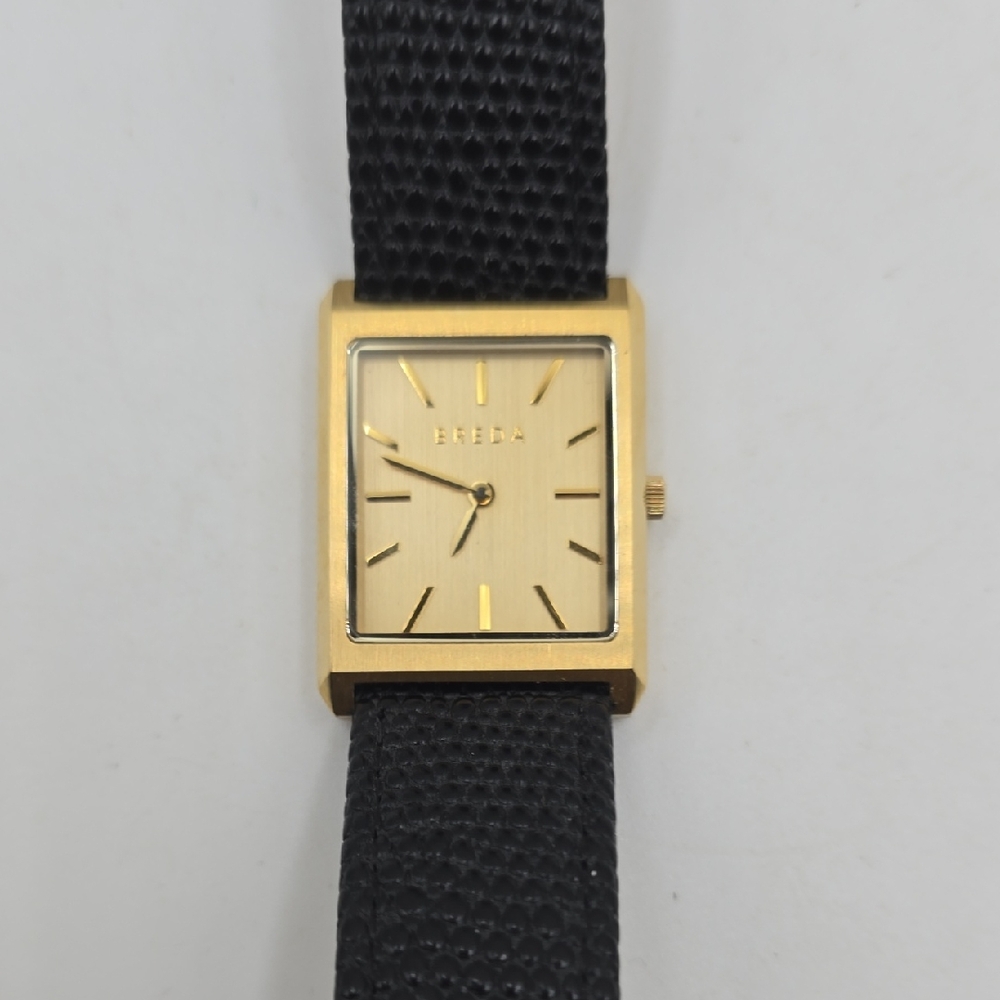 Breda Gold and Black Women's Watch